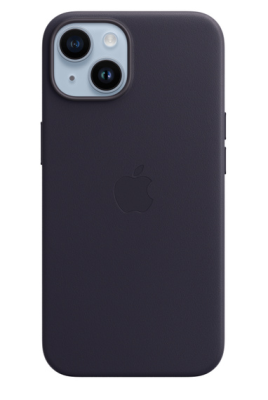Фото 1 — Чехол защитный iPhone 14 Leather Case Ink (original)