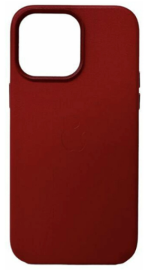 Фото 1 — Чехол защитный iPhone 14 Pro Max Leather Case красный (Copy)