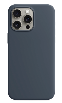 Фото 1 — Чехол защитный iPhone 15 Pro Silicone Case синий (Copy)
