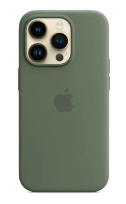 Фото 1 — Чехол защитный iPhone 14 Pro Silicone Case темно-зеленый (Copy)