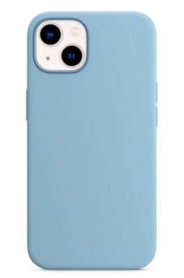Фото 1 — Чехол защитный iPhone 13 Silicone Case голубой (Copy)