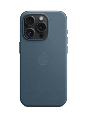Фото 1 — Чехол защитный iPhone 15 Pro Max FineWoven Case with MagSafe Premium Pacific Blue