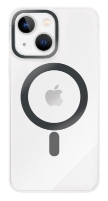 Фото 1 — Чехол защитный "vlp" Line case with MagSafe для iPhone 14, черный