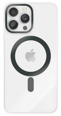 Фото 1 — Чехол защитный "vlp" Line case with MagSafe для iPhone 14 Pro Max, черный